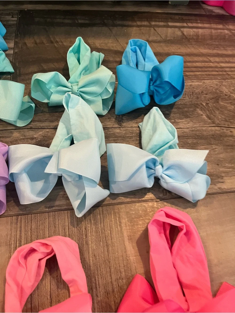 Baby Toddler Summer Bow Headband Bundle 2-3” Bright Color Hair Bows